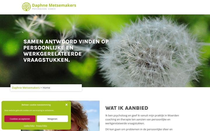 Ekrano kopija daphnemetsemakers.nl