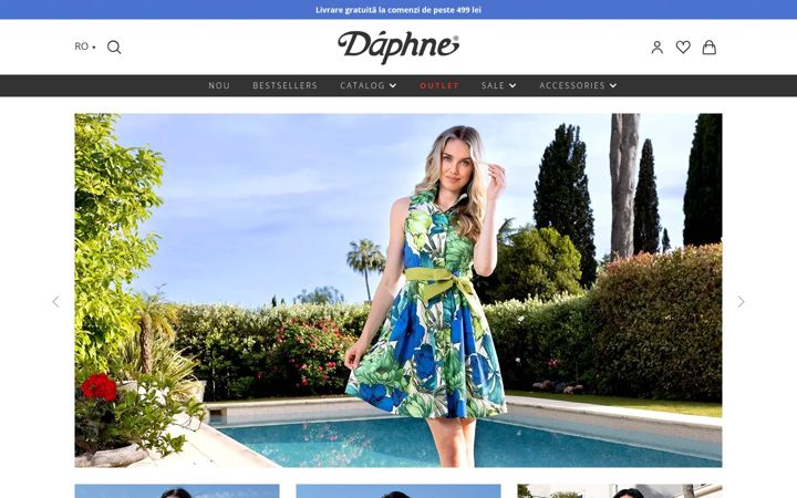 Capture d'écran de daphnemoda.ro