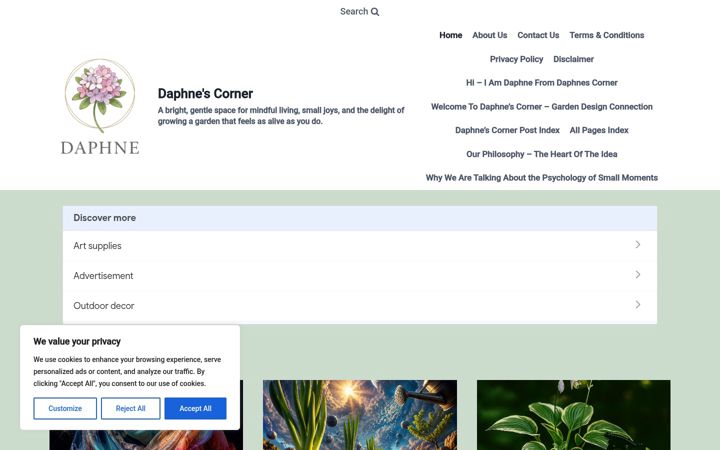 Screenshot of daphnescorner.com