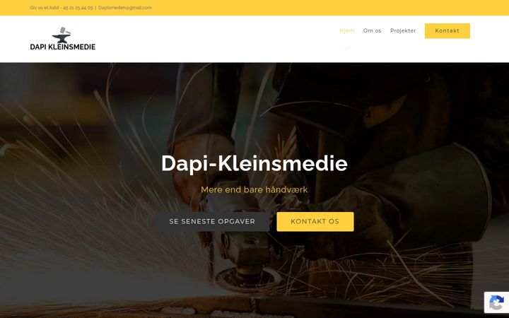 Snímek obrazovky dapi-kleinsmedie.dk