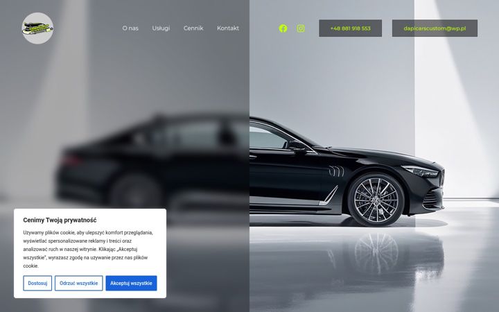 Screenshot of dapicarscustom.pl