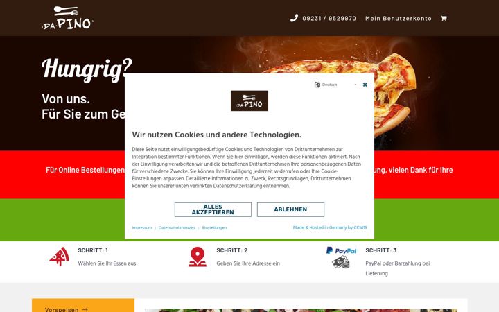 Screenshot of dapinomak.de