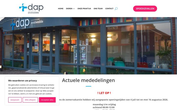 Ekrano kopija daponstwedde.nl
