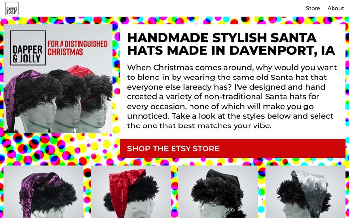 Screenshot of dapperandjolly.com