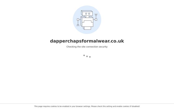 Screenshot of dapperchapsformalwear.co.uk