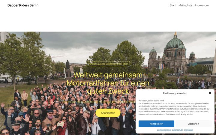 Screenshot of dapperriders.de