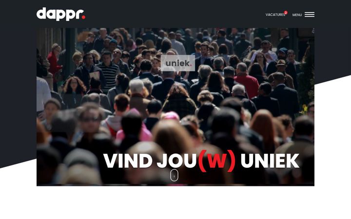 Screenshot von dappr.nl