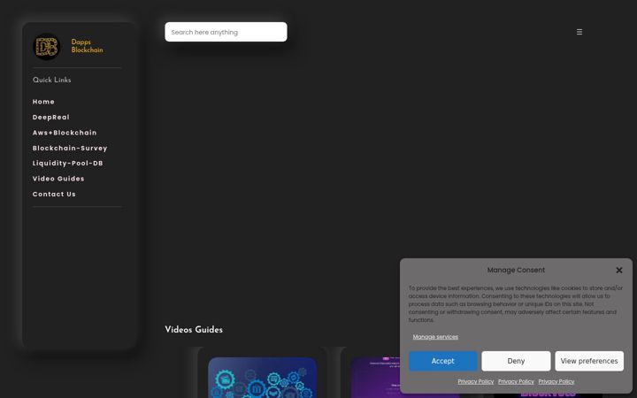 Screenshot of dappsblockchain.com