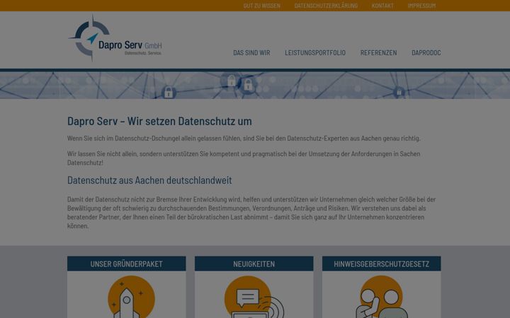 Screenshot of daproserv.com
