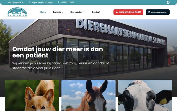Screenshot von dapschagen.nl