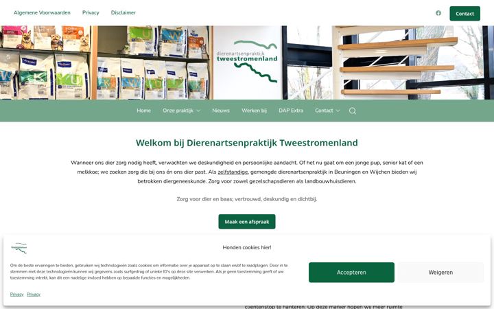 Screenshot von daptweestromenland.nl