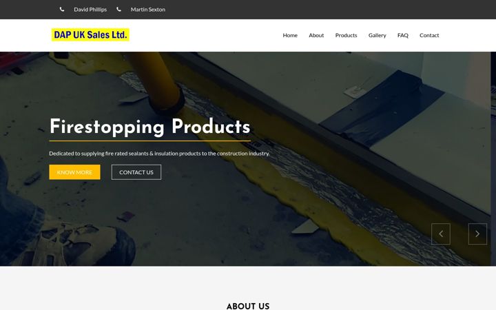 Screenshot of dapuksaleslimited.co.uk