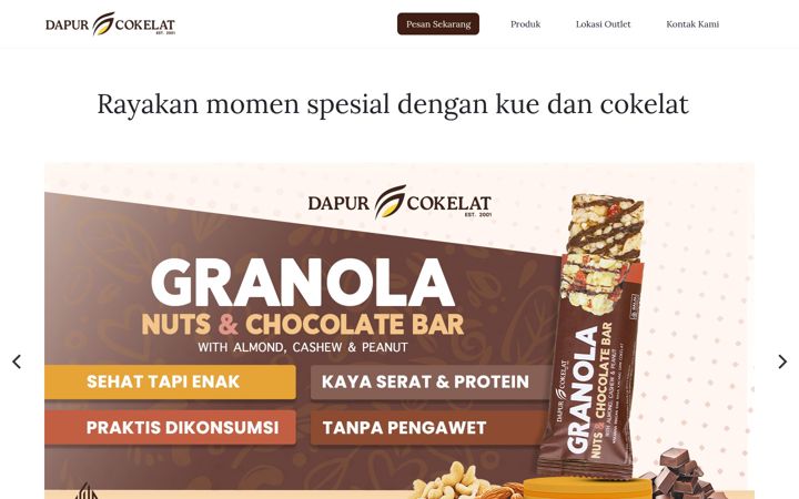 Captura de pantalla de dapurcokelat.com