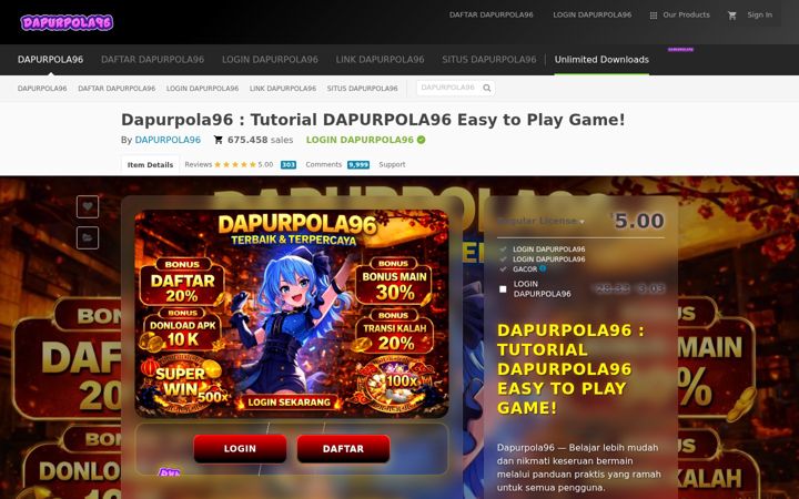 Screenshot of dapurpola96.net