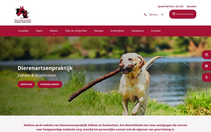 Screenshot von dapzelhem.nl