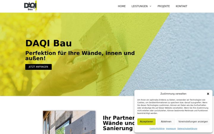 Screenshot of daqi-bau.de