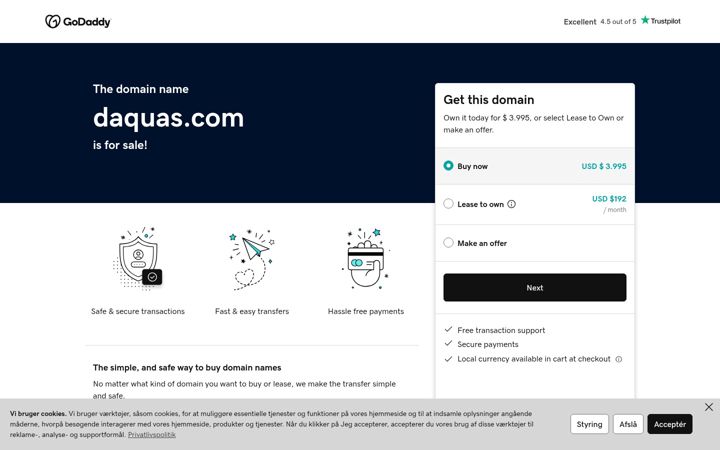 Screenshot of daquas.com
