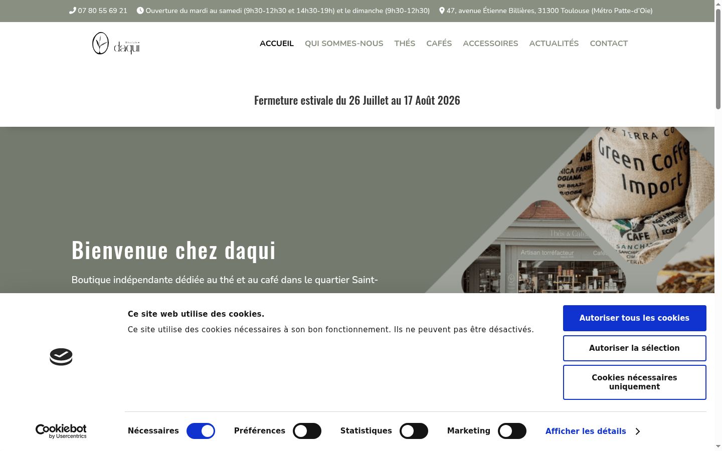 Screenshot tal-banner tal-kunsens muri qabel kwalunkwe interazzjoni