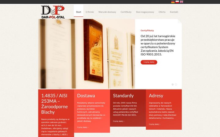 Capture d'écran de dar-pol-stal.pl