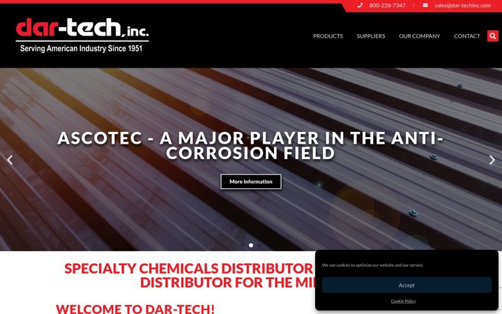 Screenshot of dar-techinc.com