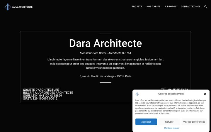 Zrzut ekranu dara-architecte.fr