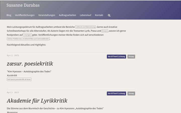 Screenshot of darabas.de