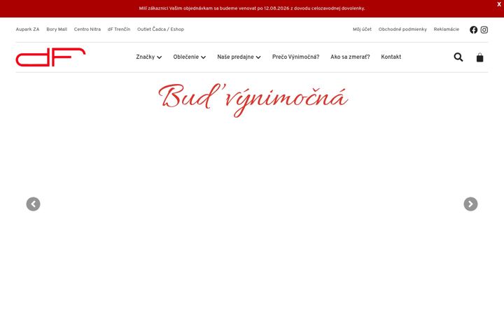 Screenshot of darafashion.sk