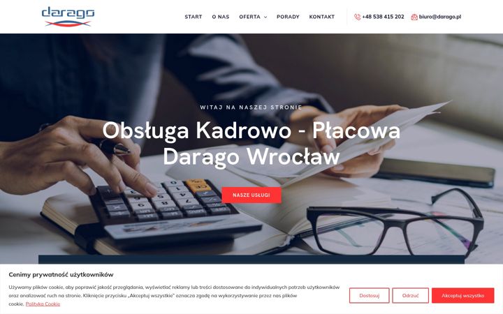 Screenshot of darago.pl