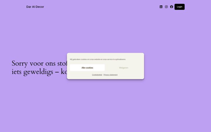 Screenshot von daraldecor.nl