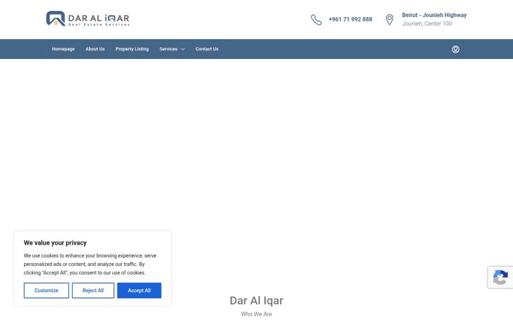 Screenshot of daraliqar.com