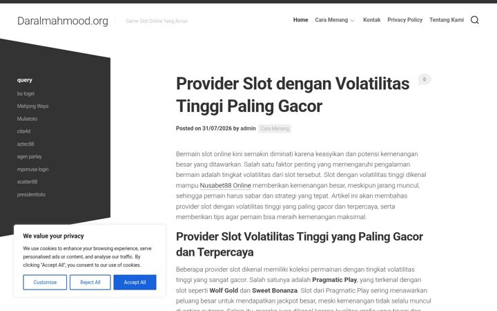 Screenshot of daralmahmood.org