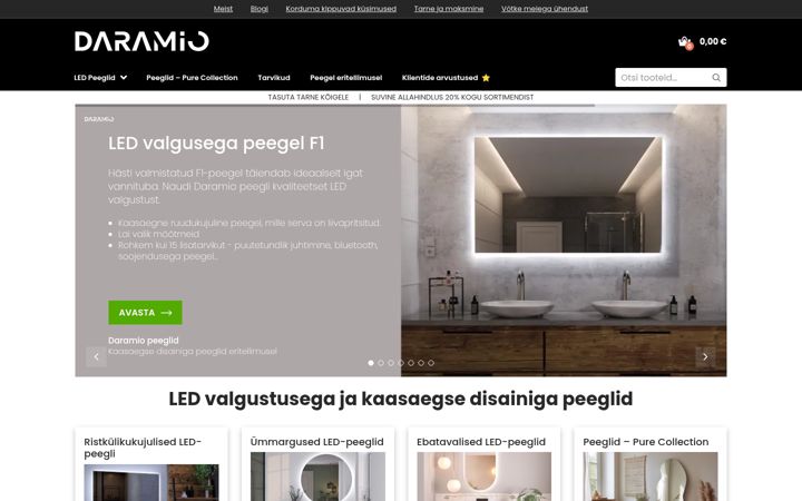 Screenshot of daramio.ee