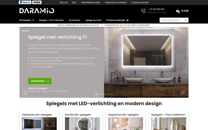 Screenshot of daramio.nl