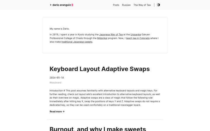 Screenshot of daranguiz.com