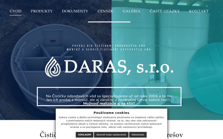 Screenshot of daras.sk