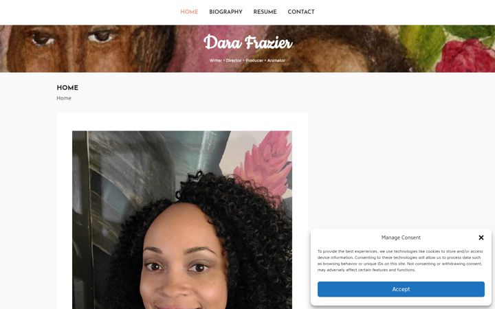 Screenshot of darawrites.com