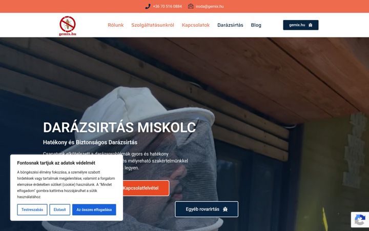 Zrzut ekranu darazsirtas-miskolc.hu