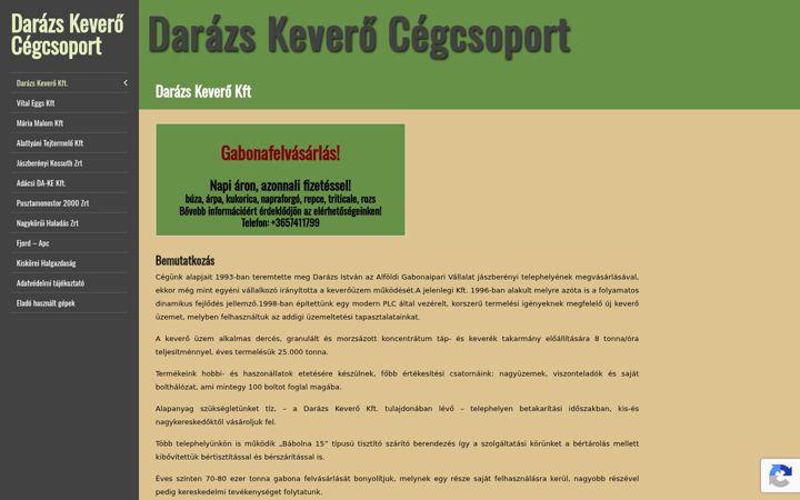 Zrzut ekranu darazskevero.hu
