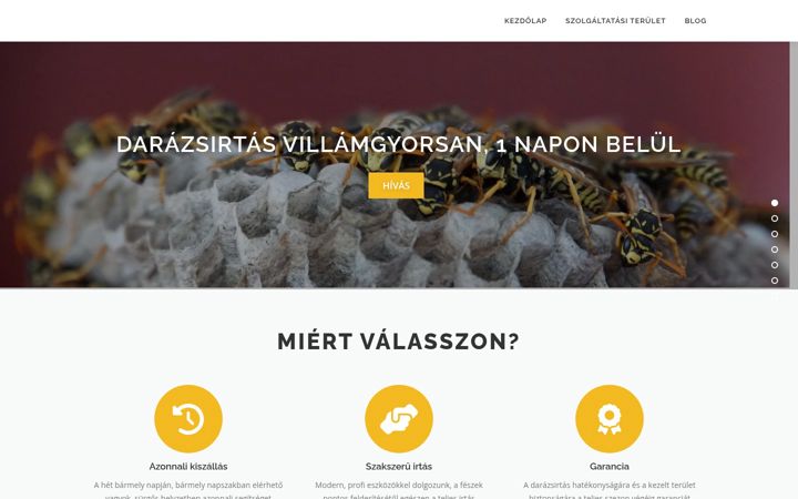 Zrzut ekranu darazsszaki.hu