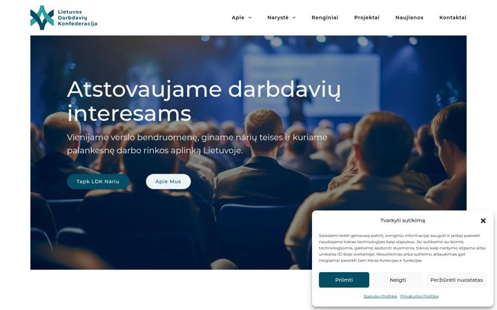 Screenshot di darbdaviai.lt