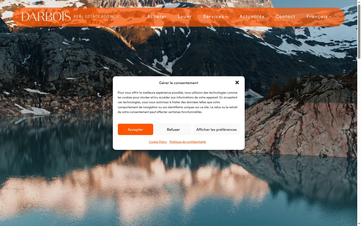 Zrzut ekranu banera zgody wyświetlanego przed jakąkolwiek interakcją