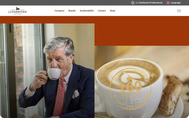 Screenshot of darboven.com