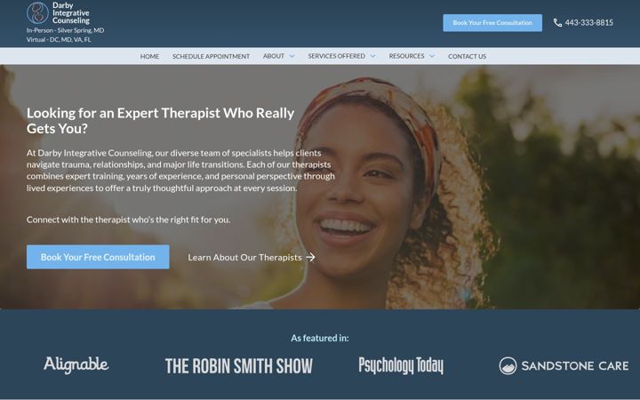 Screenshot of darby-integrative-counseling.com