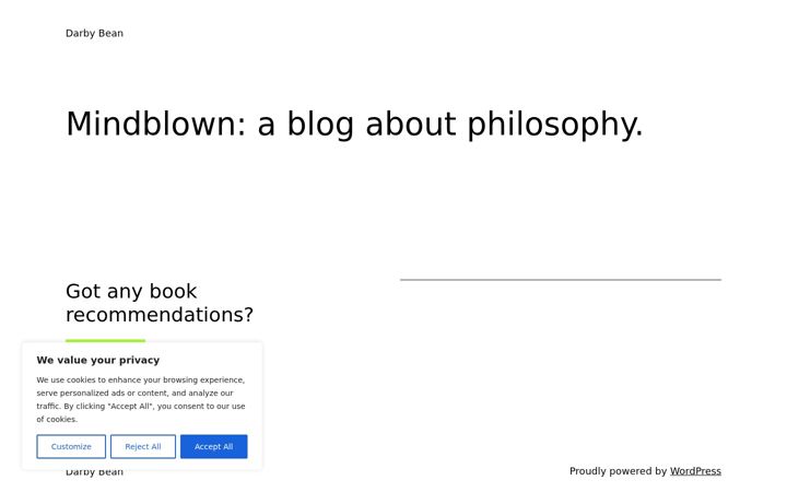 Screenshot of darbybean.com