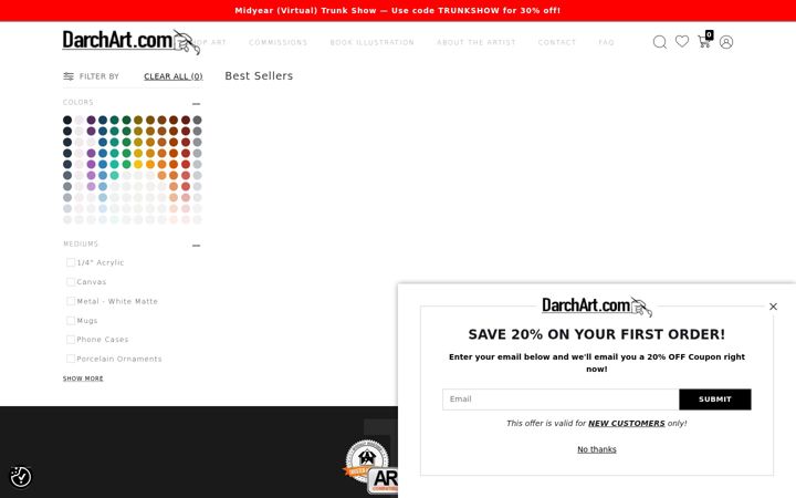 Screenshot of darchart.com