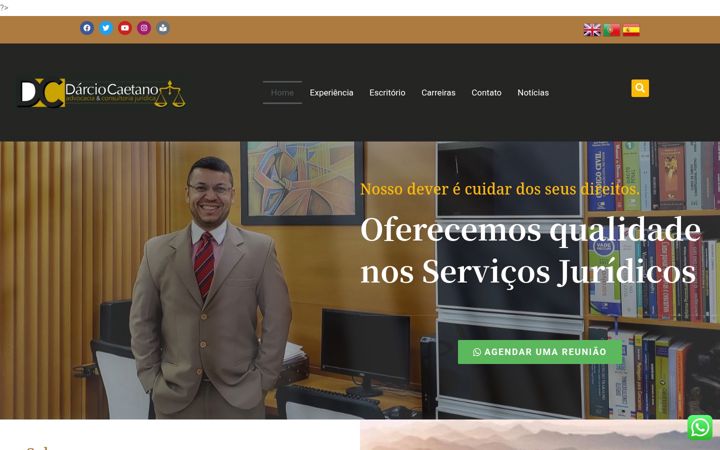 Skjámynd af darciocaetanoadvocacia.com.br