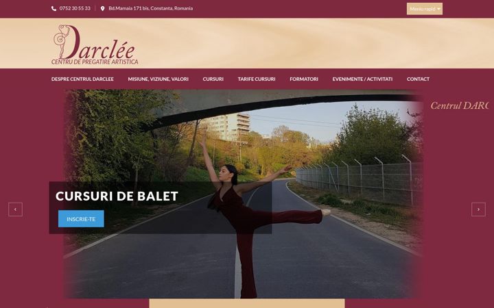 Capture d'écran de darclee.ro