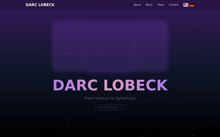 Screenshot of darclobeck.com