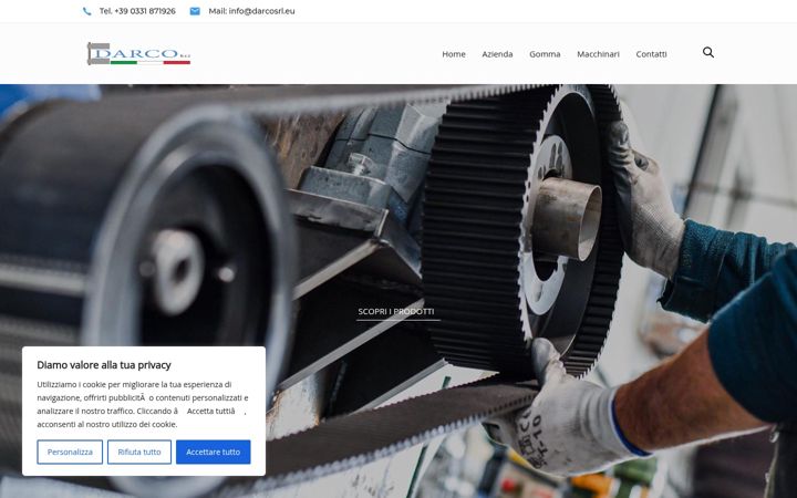 Screenshot of darcosrl.eu