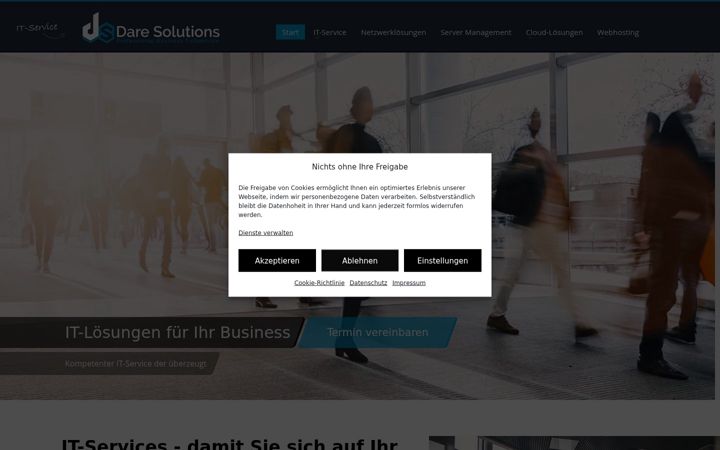 Screenshot of dare-solutions.com